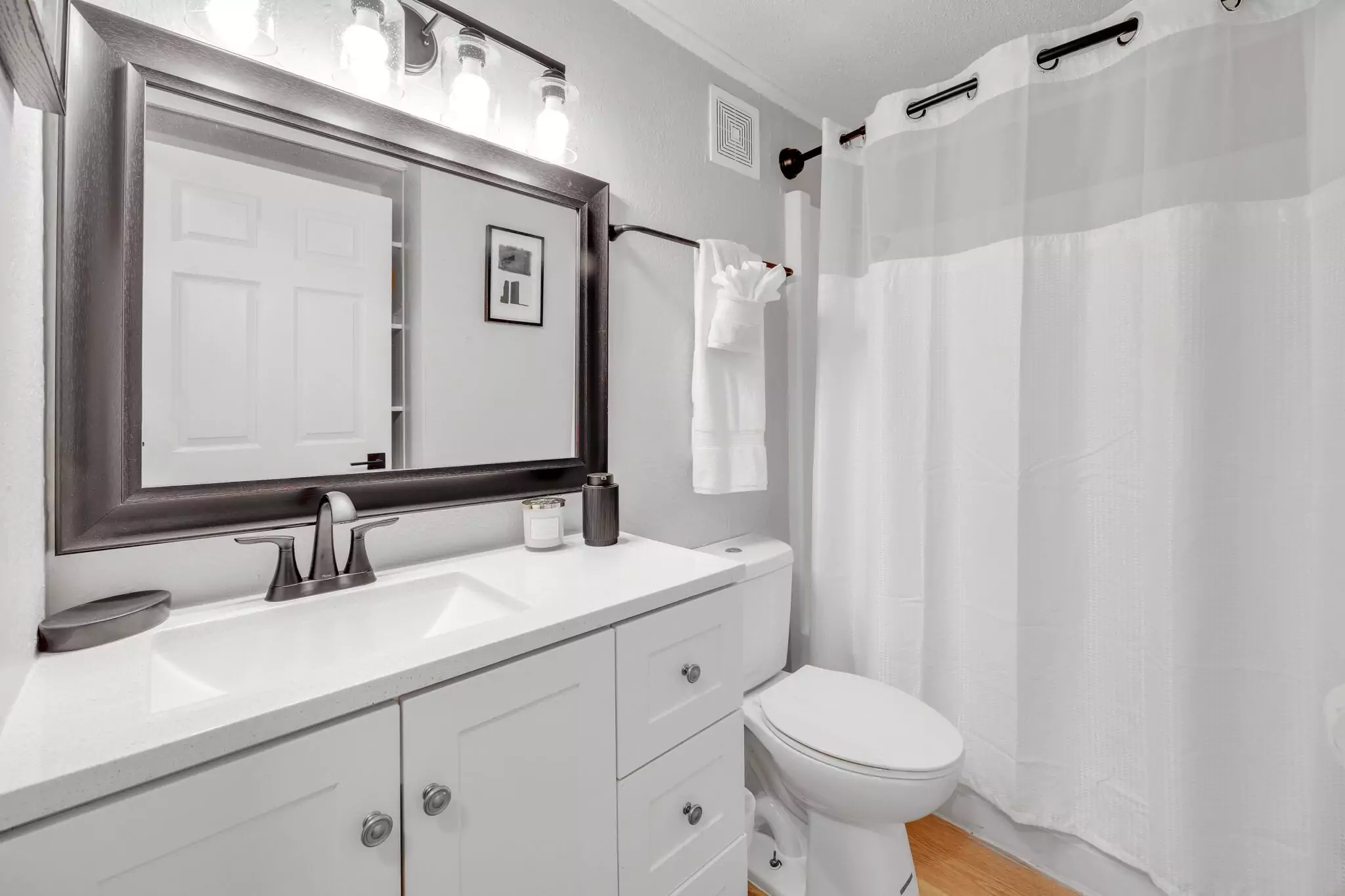 Bathroom inside a JaxBay apartment